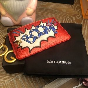 Dolce & Gabbana key holder card holder coin purse. Comic design